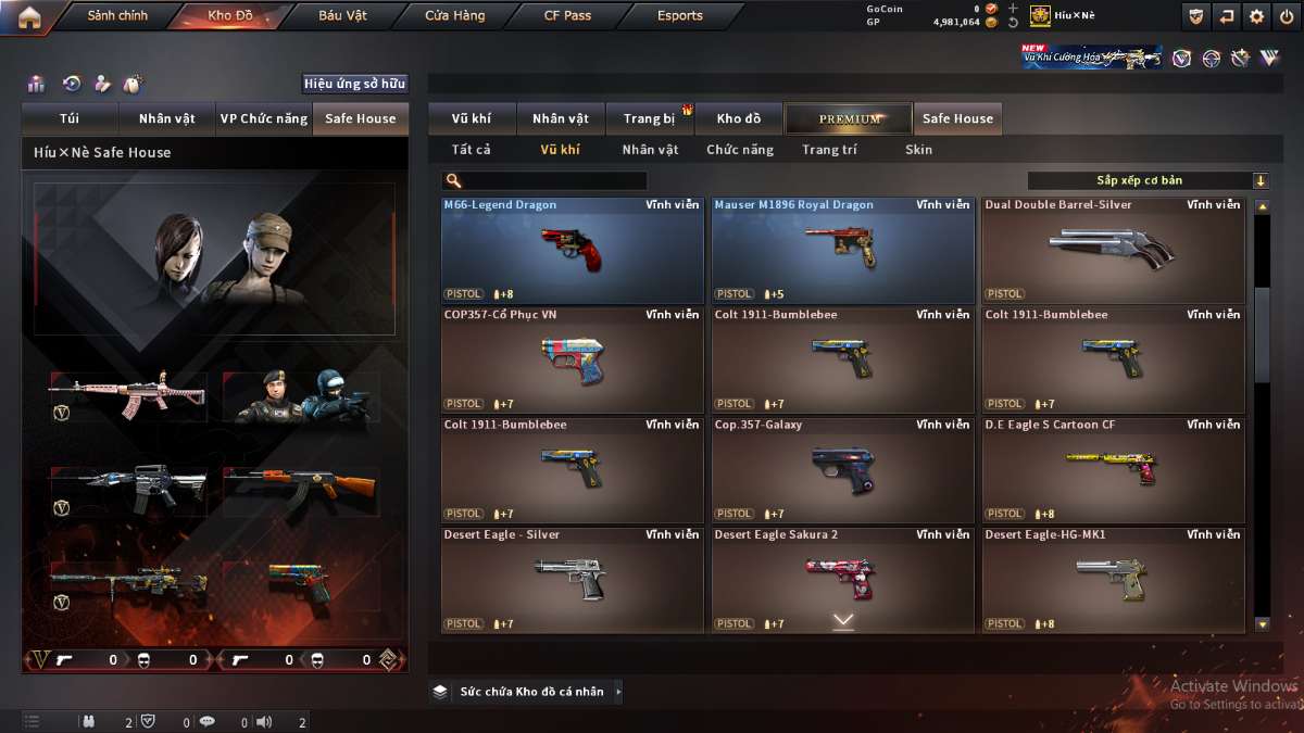 shop acc cf uy tin gia re